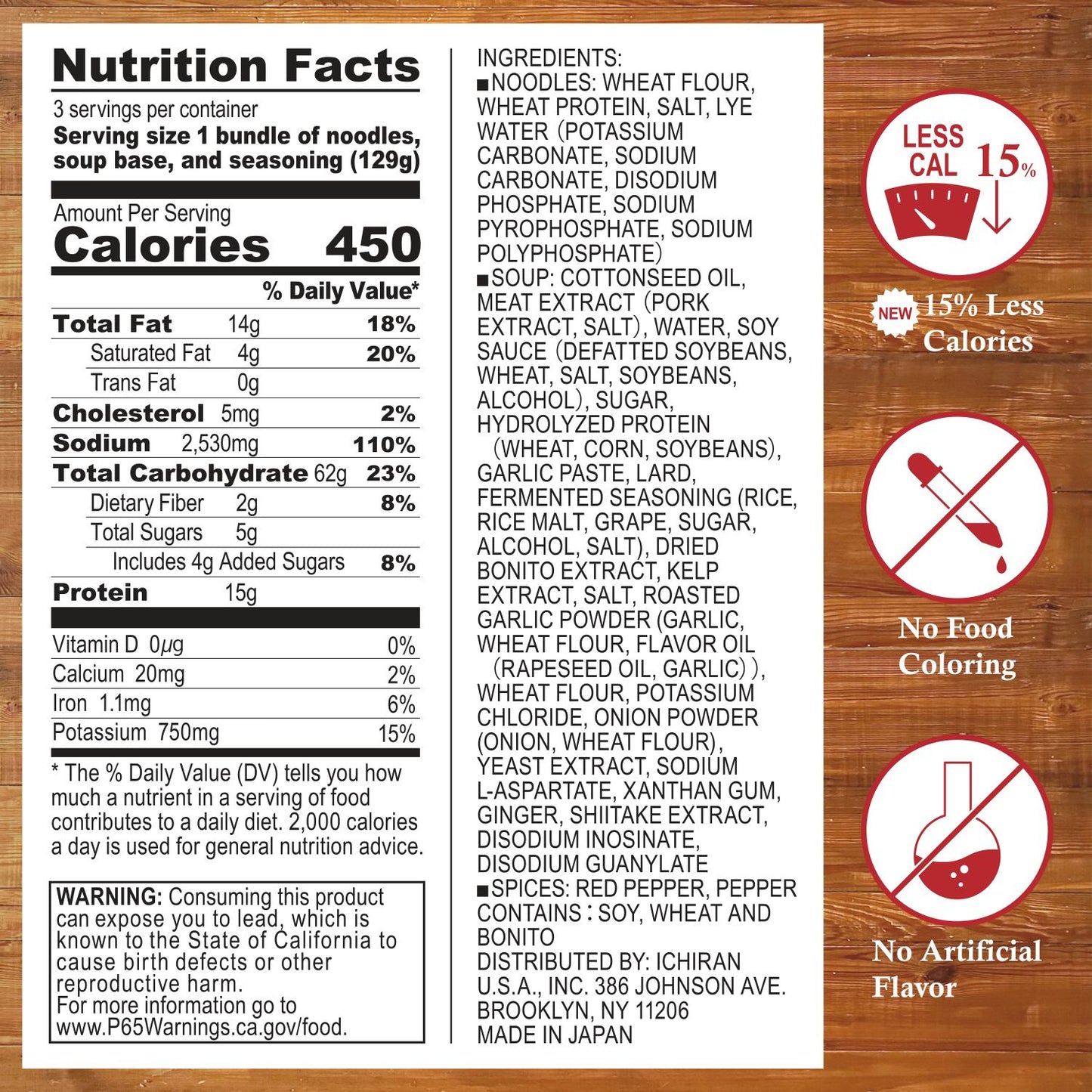 
                  
                    Tonkotsu Nutrition Facts
                  
                